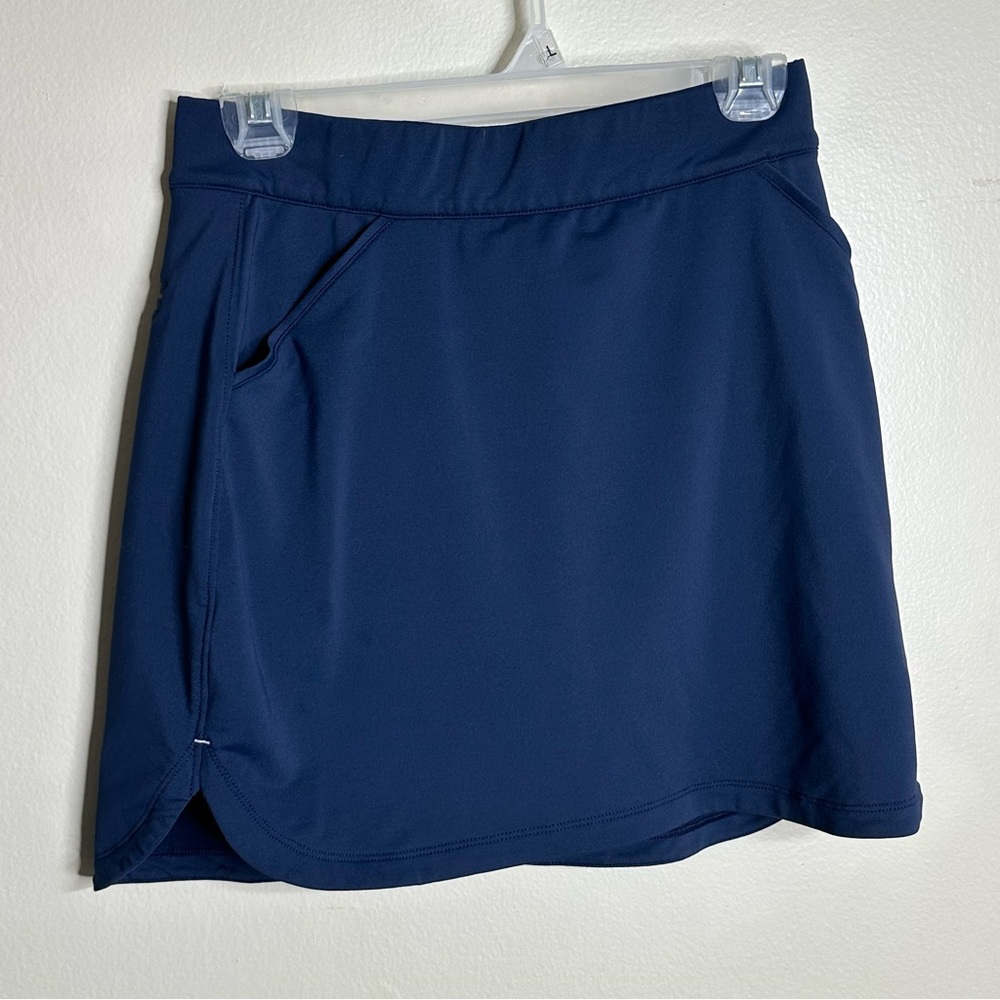 Peter Millar Alice Petal Hem 16" Navy Blue Golf‎ Skort UPF 50 size Small - Picture 4 of 7